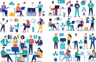 office-business-people-collection bundle