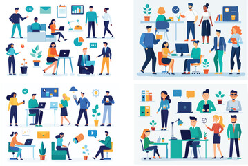 office-business-people-collection bundle