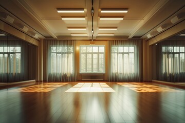Fototapeta premium Dance or ballet studio interior