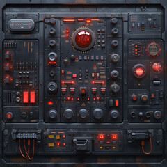 Fototapeta premium Phase Panels: Panel Icon Segmenting Project Phases Stylishly