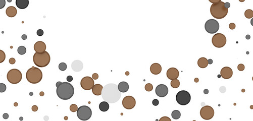  Colorful confetti on white background