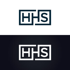 HHS logo. H H S design. White HHS letter. HHS, H H S letter logo design. H H S letter logo design in GOLD, GOLDEN LOGO, THREE, style. letter logo set in one artboard. H H S letter logo vector design.