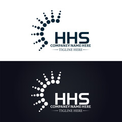 HHS logo. H H S design. White HHS letter. HHS, H H S letter logo design. H H S letter logo design in GOLD, GOLDEN LOGO, THREE, style. letter logo set in one artboard. H H S letter logo vector design.
