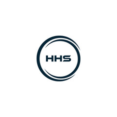 HHS logo. H H S design. White HHS letter. HHS, H H S letter logo design. H H S letter logo design in GOLD, GOLDEN LOGO, THREE, style. letter logo set in one artboard. H H S letter logo vector design.