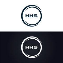 HHS logo. H H S design. White HHS letter. HHS, H H S letter logo design. H H S letter logo design in GOLD, GOLDEN LOGO, THREE, style. letter logo set in one artboard. H H S letter logo vector design.