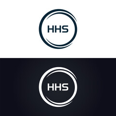 HHS logo. H H S design. White HHS letter. HHS, H H S letter logo design. H H S letter logo design in GOLD, GOLDEN LOGO, THREE, style. letter logo set in one artboard. H H S letter logo vector design.