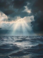 A serene lakeshore scene with calm waters and a cloudy sky, ideal for use in travel or landscape photography contexts