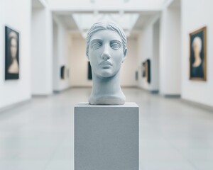 Cultural center hosting art exhibitions and performances, center, cultural premises