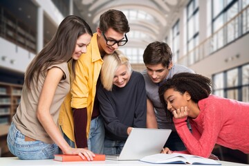 Diverse Group of workers or Students Collaborating in Discussion