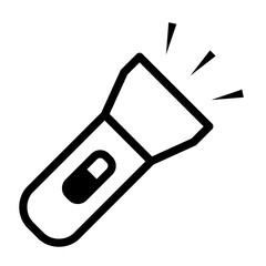 headlamp Line Icon