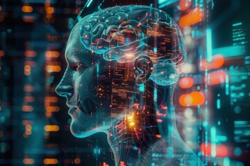 artificial intelligence - AI robot data processing