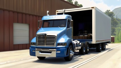 3d realistic truck