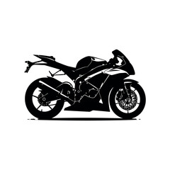 
sport motorbike racing, abstract isolated vector silhouette, sport racing Motorcycle illustration.