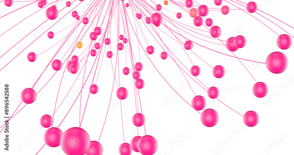 Poster network shape. abstract 3d render