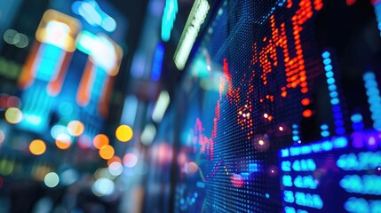 A high-resolution image of a stock market graph on a computer screen.