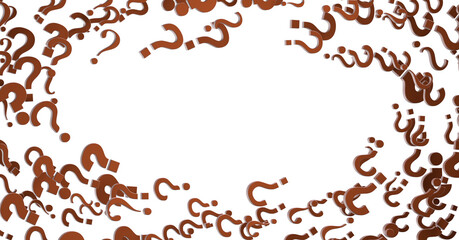 colored question marks background concept