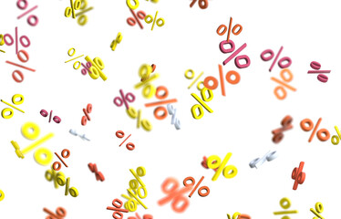 percent sign percentage icon interest rate background