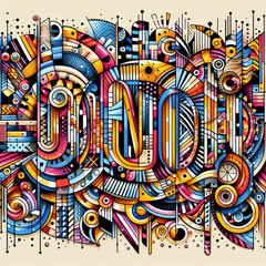 Obraz premium Modern Colorful Abstract Art