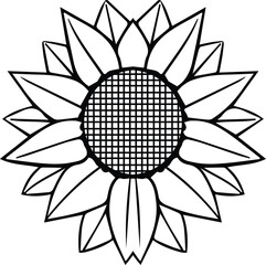 Sunflower, Floral, Sunflower eps, Sunflower Clipart, Floral eps, Instant Download