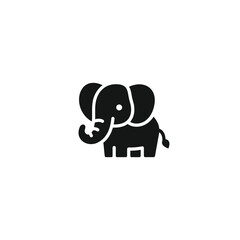 Elephant icon vector. EPS 10 editable vector