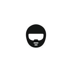 Helmet icon vector. EPS 10 editable vector
