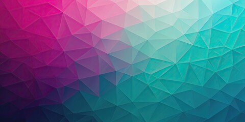 Obraz premium Vibrant geometric teal magenta gradient design with bold shapes and colors, vibrant, geometric, teal, magenta, gradient, design