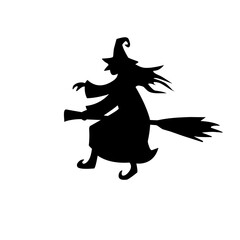 halloween flying witch