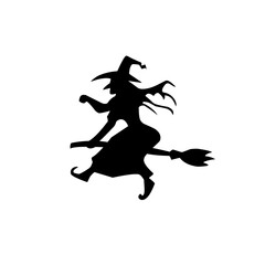 halloween flying witch