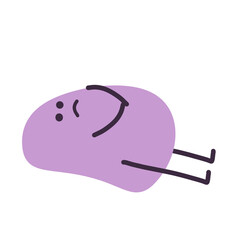 Cute silly scribble illustration