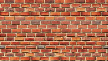 Obraz premium Seamless red brick wall texture pattern suitable for backgrounds or designs, brick, wall, texture, seamless