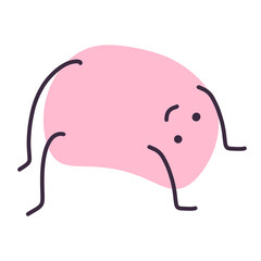 blob shape elements. Abstract blotch shape