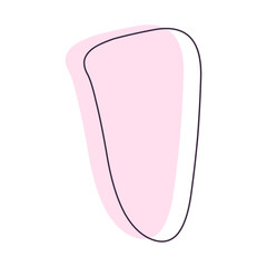 blob shape elements. Abstract blotch shape