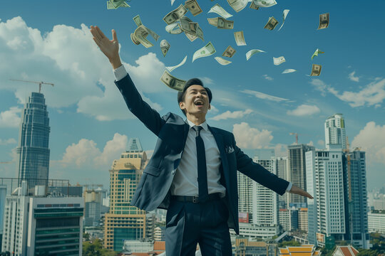 成功したアジア人のビジネスマンのイメージ