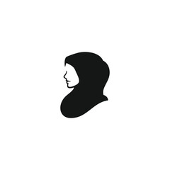 Hijab icon vector. EPS 10 editable vector