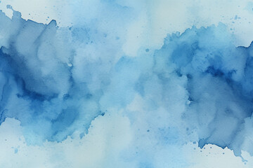 Obraz premium Fond aquarelle bleu sur papier pour arrière plan et conception personnalisée. 