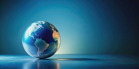 Abstract background with globe, world, earth, international, global, interconnected, communication, technology