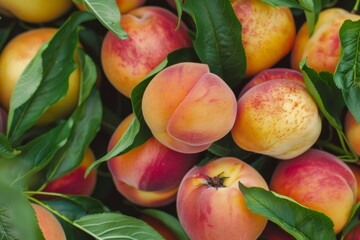 Cresthaven Peach fruit background