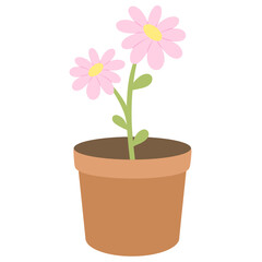 Gardening pot illustration