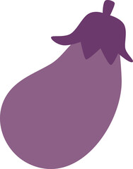 シンプルな茄子のベクターイラスト