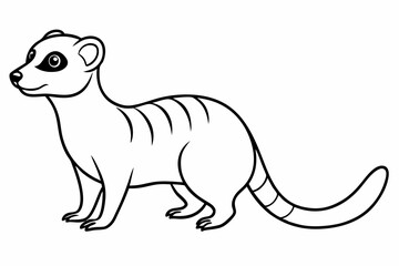Funny Meerkat Vector Illustration Cartoons, Clipart And Line Art, Charming funny meerkat vector illustration for cartoons, clipart, and line art designs