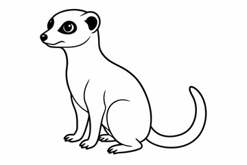 Funny Meerkat Vector Illustration Cartoons, Clipart And Line Art, Charming funny meerkat vector illustration for cartoons, clipart, and line art designs