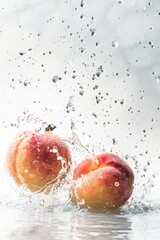 Mystic photo of Hale Haven Peach, isolated on white background