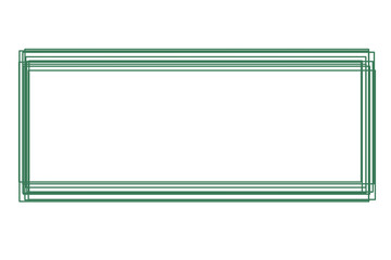 Obraz premium Square Line Marking or frame Illustration Doodle Highlights That Can Be Used For Sticker, Icon, Decorative, etc. | Marker with green color