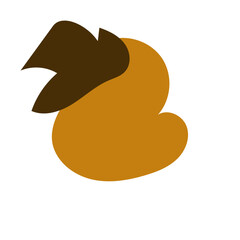  Neutral abstract shapes orange brown decoration 