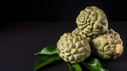 Obraz premium artichokes on a black background