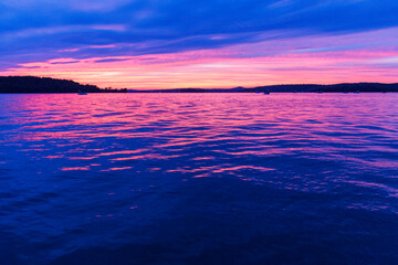 Obraz premium Sunset at Senecaville Lake, Ohio