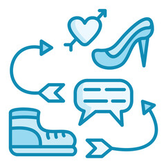 Fototapeta premium Long Walks Icon