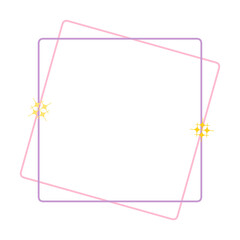 Rectangle frame illustration. Suitable for invitations, greeting cards, social media posts, and party decorations. Fun and vibrant design elements