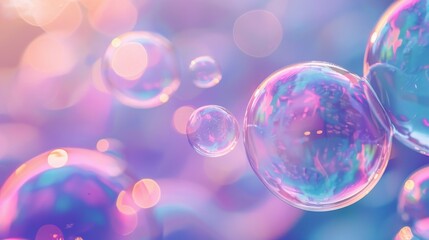 beautiful pastel cute bubble background