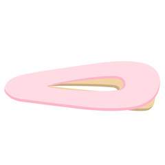 Pink hairpin illustration